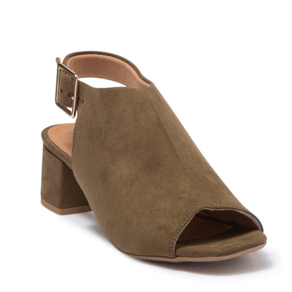 Offline- Avery Suede Peep Toe Sandals